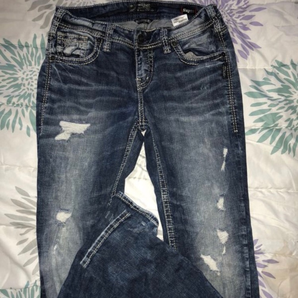 Silver jeans